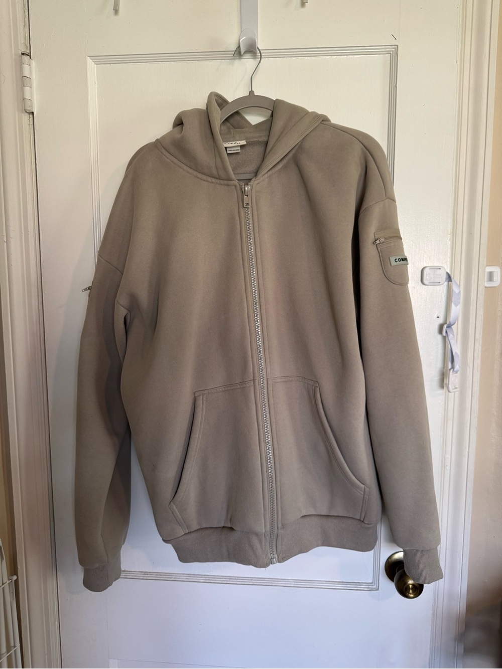Comfrt travel essentials zip up hoodie